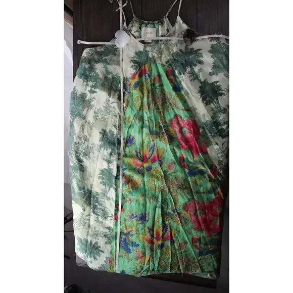 Maeve Anthropologie Santee Swing Dress Eastern Floral Paisley Petite XSP - Picture 8 of 12